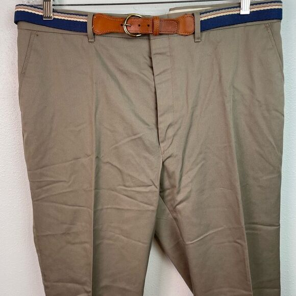 Botany 500 Tan Chino Pants with Straight Leg and Cotton Blend Size W40 L30 EUC - Picture 2 of 6